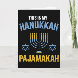 Das ist mein Hanukkah-Pajamakah für das jüdische W Karte