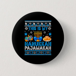 Das ist mein Hanukkah Pajamakah hässliches Chanuka Button