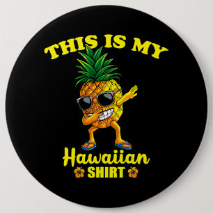 Das ist mein hawaiianisches Shirt Boys Girls Kids Button