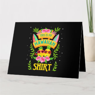 Das ist mein hawaiianisches Shirt Frauen Ananas Ha Karte