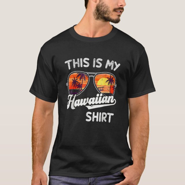 Das ist mein hawaiianisches tropisches Luau-Kostüm T-Shirt (Vorderseite)