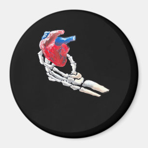 Das ist mein Herz - Skeletton Herz Hände Magnet