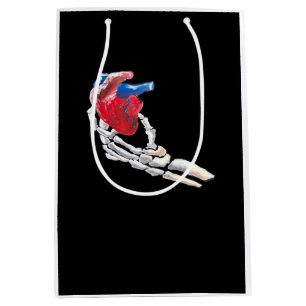Das ist mein Herz - Skeletton Herz Hände Mittlere Geschenktüte