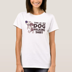 Das ist mein Hund, der mit Cartoon-Hund zu Fuß Shi T-Shirt
