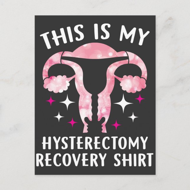 Das ist mein Hysterektomie-Erholung-Shirt Postkarte (Vorderseite)