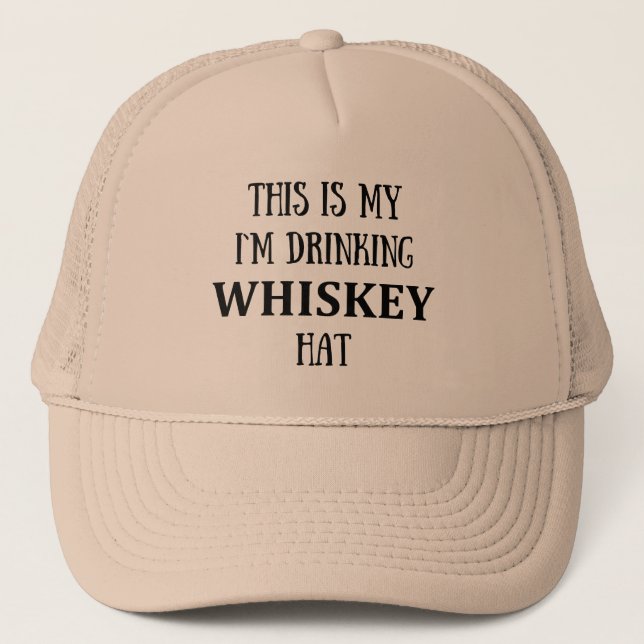 das ist mein i'm trinken Whiskey Truckerkappe (Vorderseite)