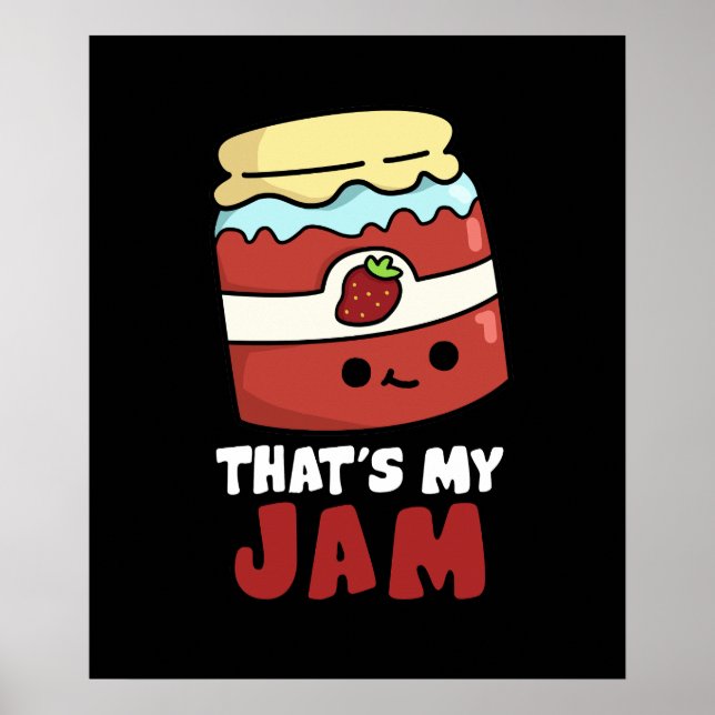 Das ist mein Jam Funny Jar von Jam Pun Dark BG Poster (Vorne)