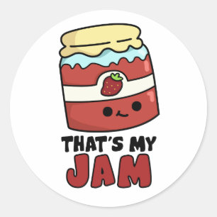 Das ist mein Jam Funny Jar von Jam Pun Runder Aufkleber