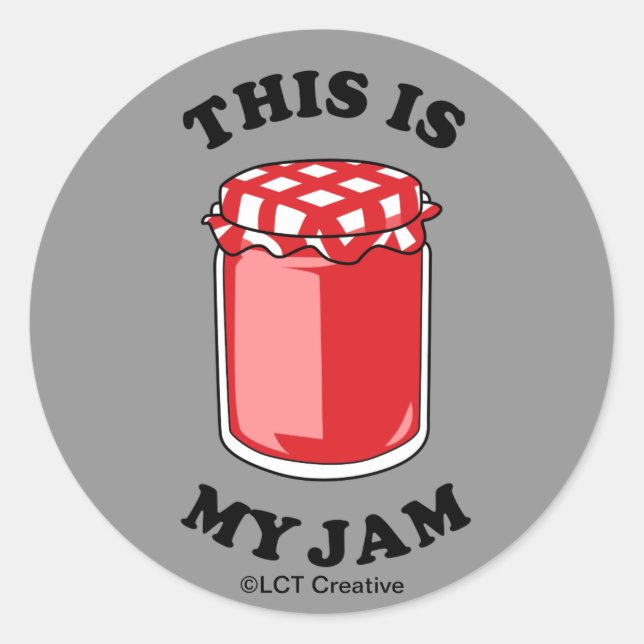 Das ist mein Jam Runder Aufkleber (Vorderseite)