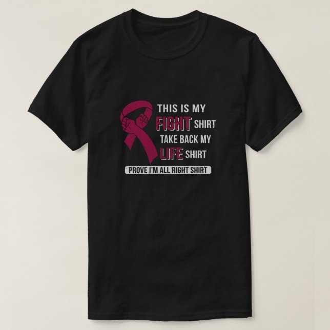 Das ist mein Kampf gegen das multiple Myelom T-Shirt (Design vorne)