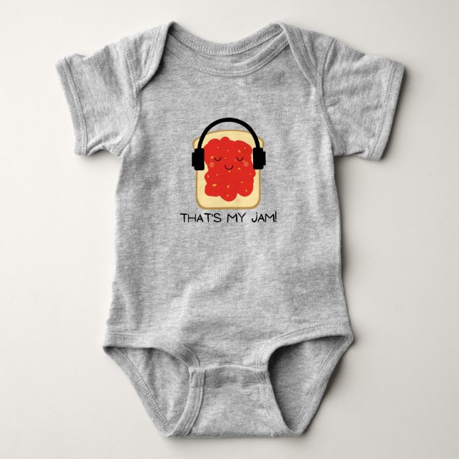 Das ist mein Konfitüre - niedlicher Fruchtpun witz Baby Strampler (Vorderseite)