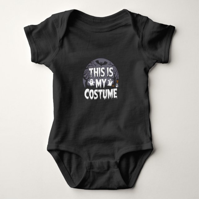 Das ist mein Kostüm Halloween Baby Strampler (Vorderseite)