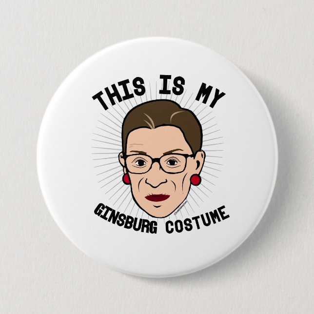 Das ist mein Kostüm von Ruth Bader Ginsburg — Wahl Button (Vorderseite)