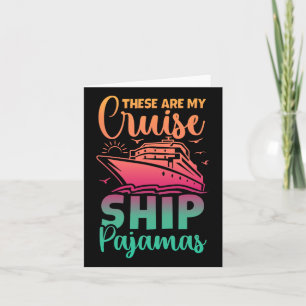 Das ist mein Kreuzfahrtschiff Pajamas Funny Family Karte