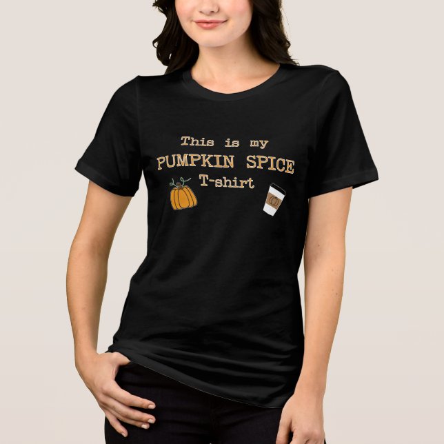 Das ist mein Kürbisgewürz-T - Shirt mit Farbgrafik (Vorderseite)