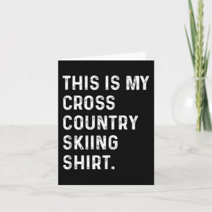 Das ist mein Langlaufloipe - Skilanglauf-Shirt Karte