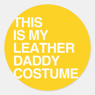 DAS IST MEIN LEDER-DADDY-KOSTÜM RUNDER AUFKLEBER