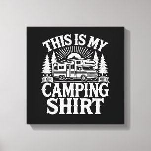 Das ist mein lustiger Camping-Camper Leinwanddruck