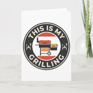 Das ist mein lustiges Grillen BBQ Kochfest Humor D Karte
