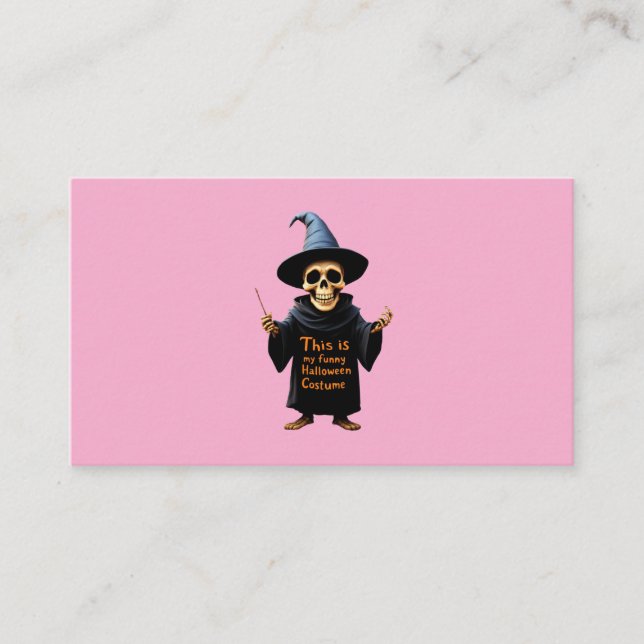 Das ist mein lustiges Halloween-Kostüm-Perfektiona Visitenkarte (Vorderseite)