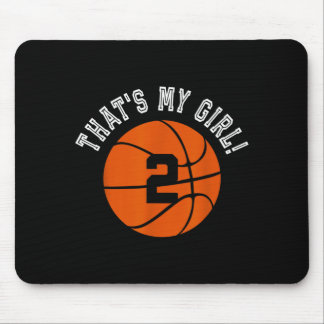 Das ist mein Mädchen 2 Baseballspieler-Mama- oder Mousepad