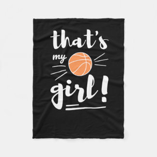 Das ist mein Mädchen Basketball Fleecedecke