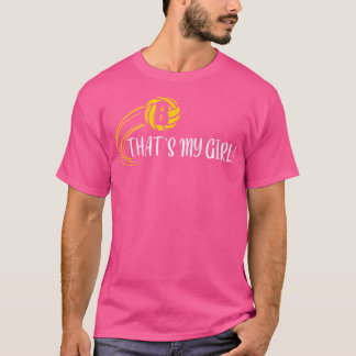 Das ist mein Mädchen Nummer 8 Volleyball, das dein T-Shirt