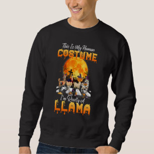 Das ist mein menschliches Kostüm Ich bin eigentlic Sweatshirt