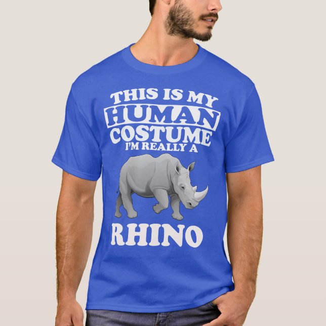 Das ist mein menschliches Kostüm, ich bin ein Rhin T-Shirt (Vorderseite)