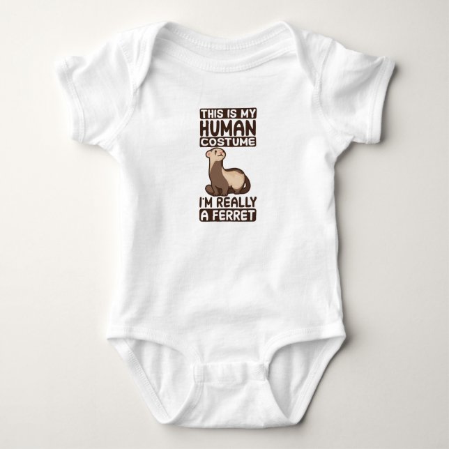 Das ist mein menschliches Kostüm, ich bin wirklich Baby Strampler (Vorderseite)