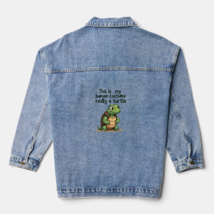 Das ist mein menschliches Kostüm, ich bin wirklich Jeansjacke