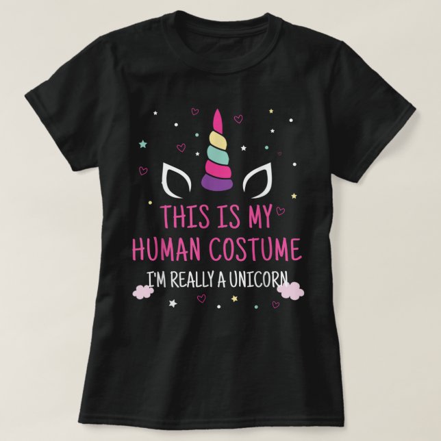 Das ist mein menschliches Kostüm, ich bin wirklich T-Shirt (Design vorne)