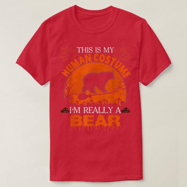 Das ist mein menschliches Kostüm, ich bin wirklich T-Shirt (Design vorne)