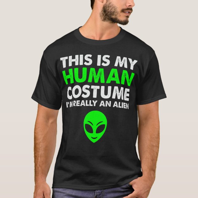 Das ist mein menschliches Kostüm, ich bin wirklich T-Shirt (Vorderseite)