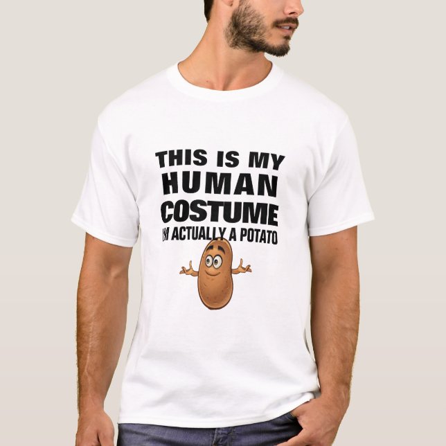 Das ist mein menschliches Kostüm, ich bin wirklich T-Shirt (Vorderseite)