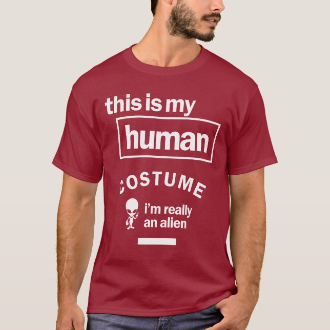 Das ist mein menschliches Kostüm, ich bin wirklich T-Shirt (Vorderseite)
