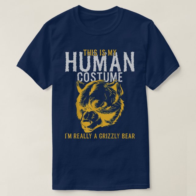 Das ist mein menschliches Kostüm, ich bin wirklich T-Shirt (Design vorne)