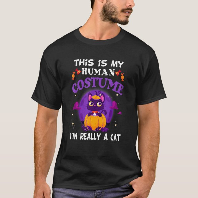 Das ist mein menschliches Kostüm, ich bin wirklich T-Shirt (Vorderseite)