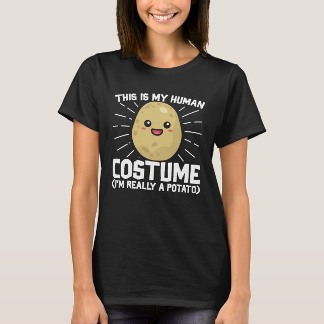 Das ist mein menschliches Kostüm, ich bin wirklich T-Shirt (Vorderseite)