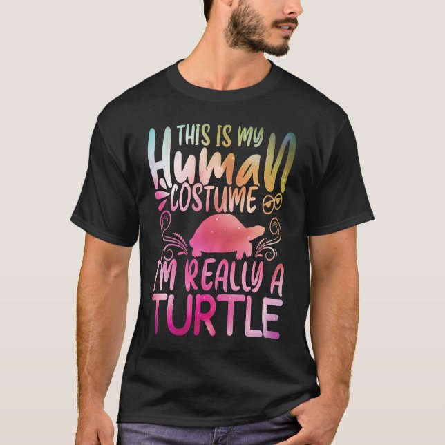 Das ist mein menschliches Kostüm, ich bin wirklich T-Shirt (Vorderseite)