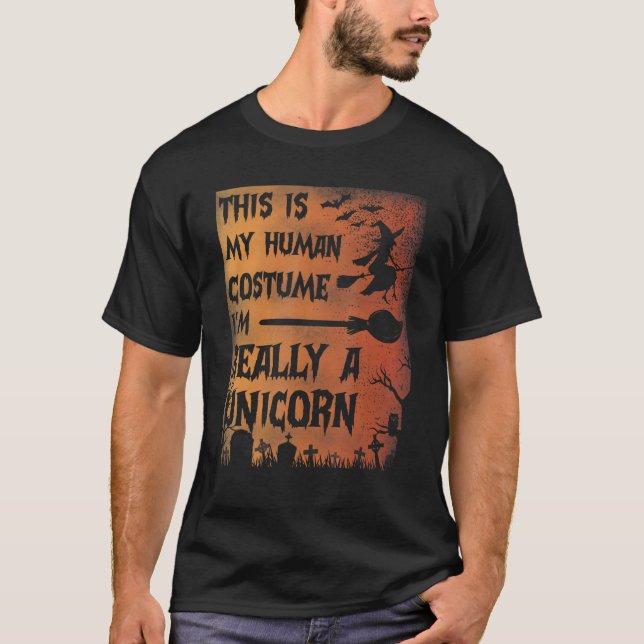 Das ist mein menschliches Kostüm, ich bin wirklich T-Shirt (Vorderseite)