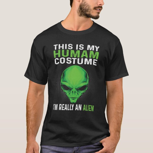 Das ist mein menschliches Kostüm, ich bin wirklich T-Shirt (Vorderseite)