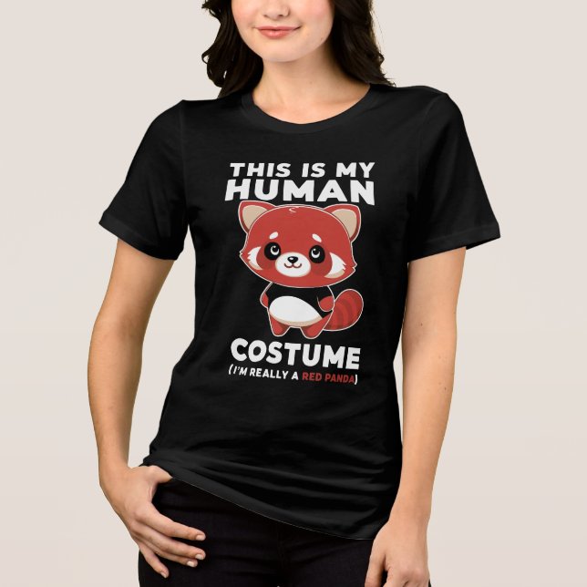 Das ist mein menschliches Kostüm, ich bin wirklich Tri-Blend Shirt (Vorderseite)