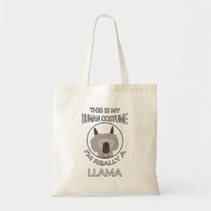 Das ist mein menschliches Kostüm - Llama Edition I Tragetasche