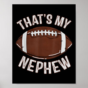 Das ist mein Neffe Football Tante Onkel Familie Sp Poster