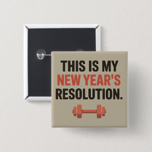 Das ist mein Neujahrsvorsatz Motivationsstudio Button