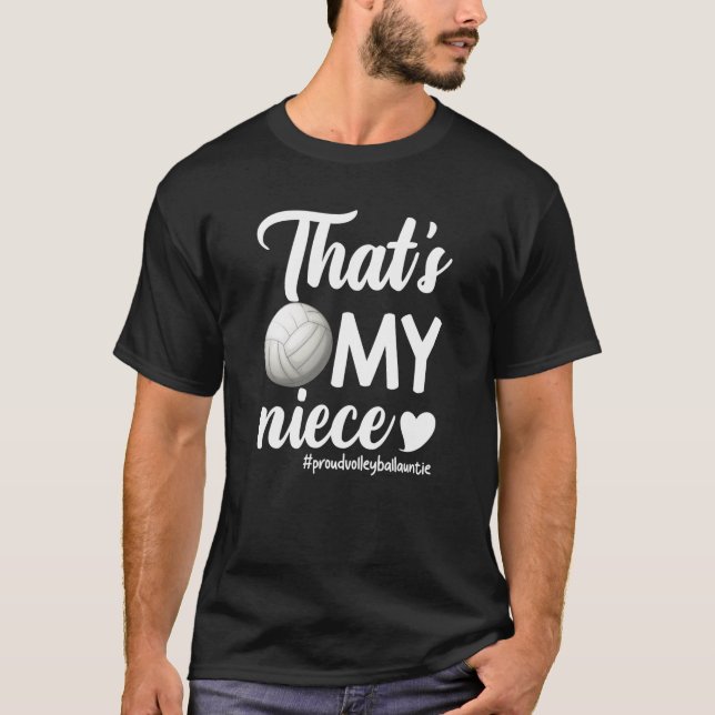 Das ist mein Nichte | Volleyball-Tante T-Shirt (Vorderseite)