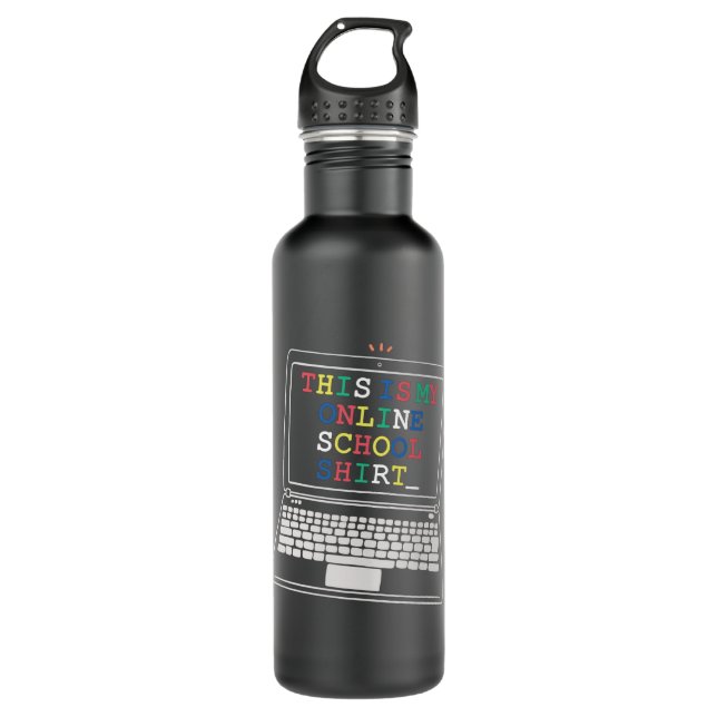 Das ist mein Online-Shirt Edelstahlflasche (Vorderseite)