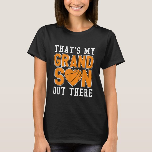 Das ist mein Opa Basketball Oma und Opa T-Shirt (Vorderseite)