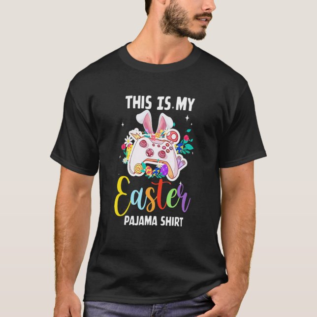 Das ist mein Osterpajama Game Kontrolle Basket Gam T-Shirt (Vorderseite)